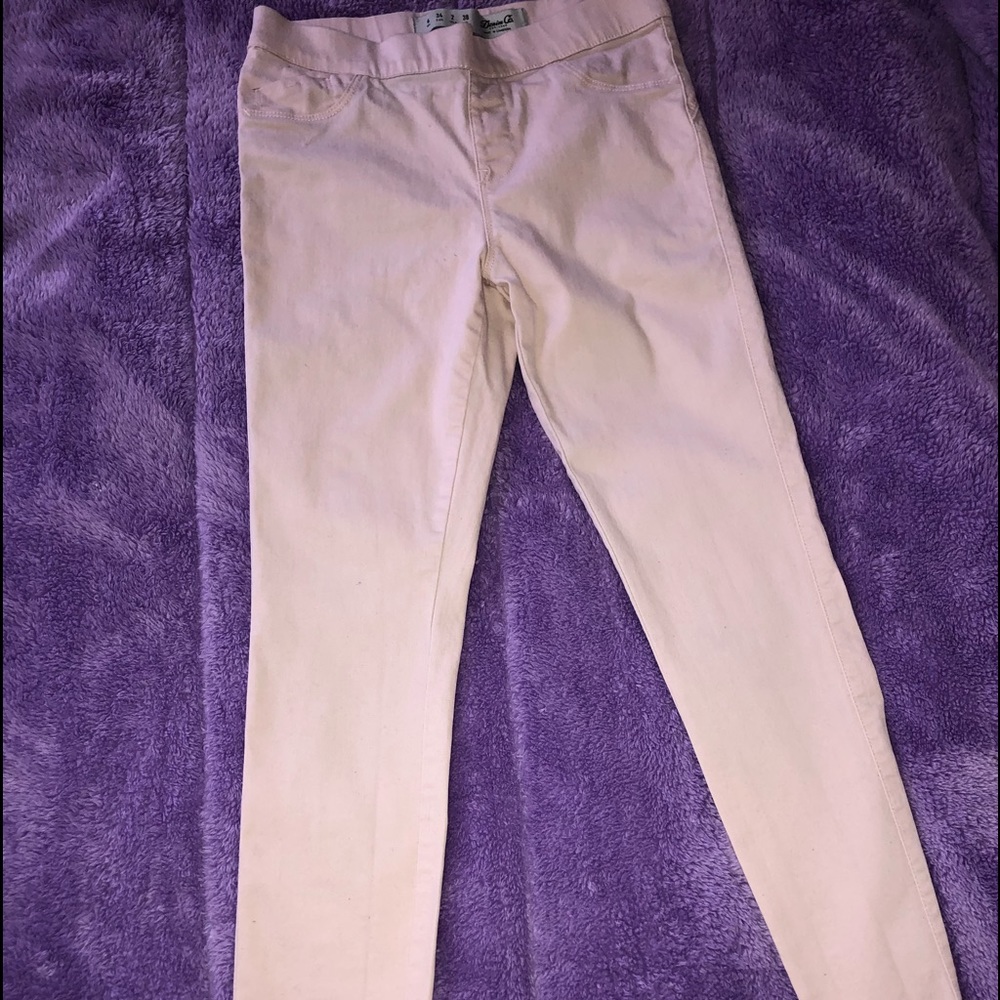 Baby pink elastic Jeans